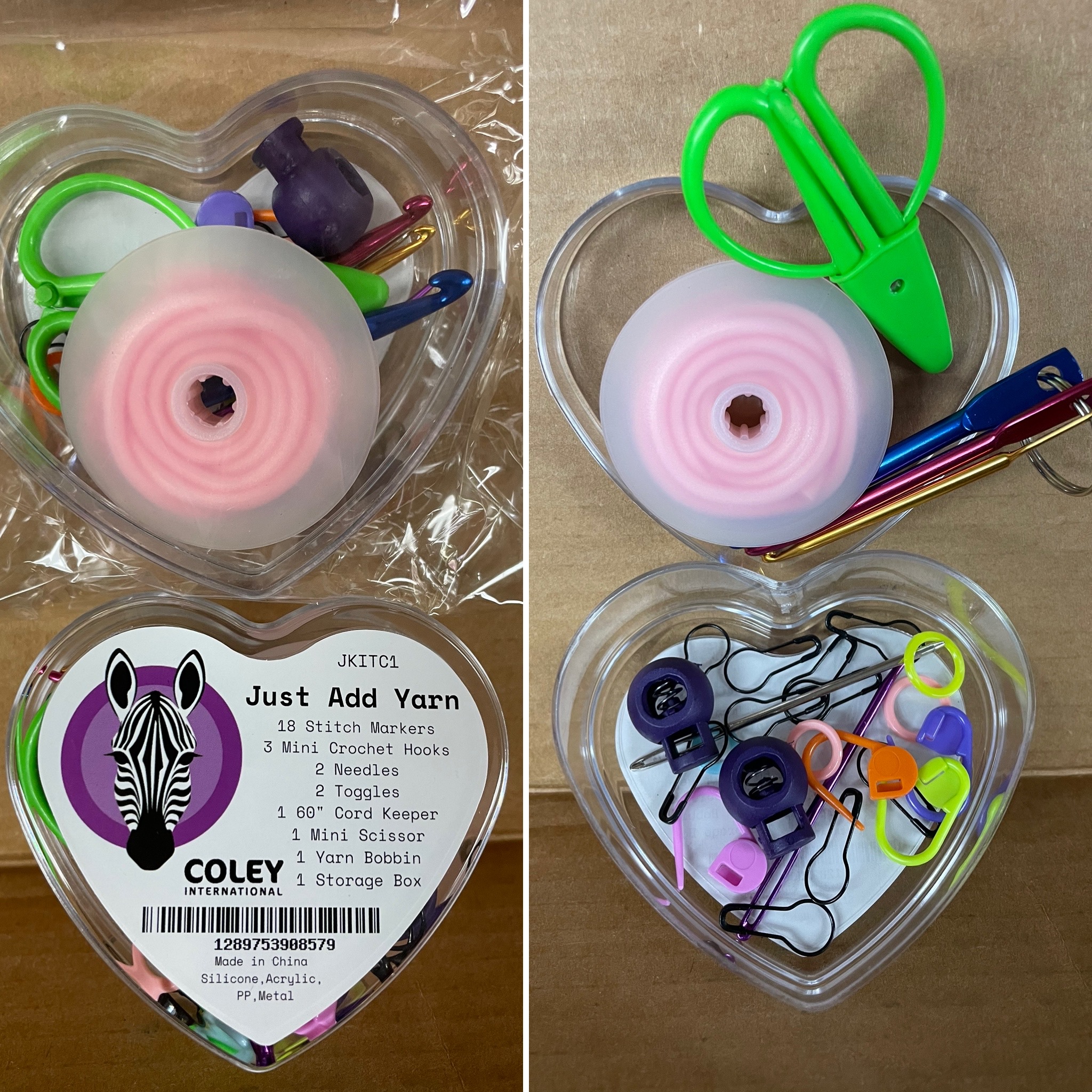 Coley International Just Add Yarn Kit in Heart