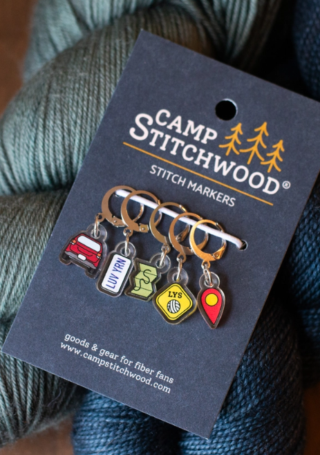 Camp Stitchwood Stitch Markers